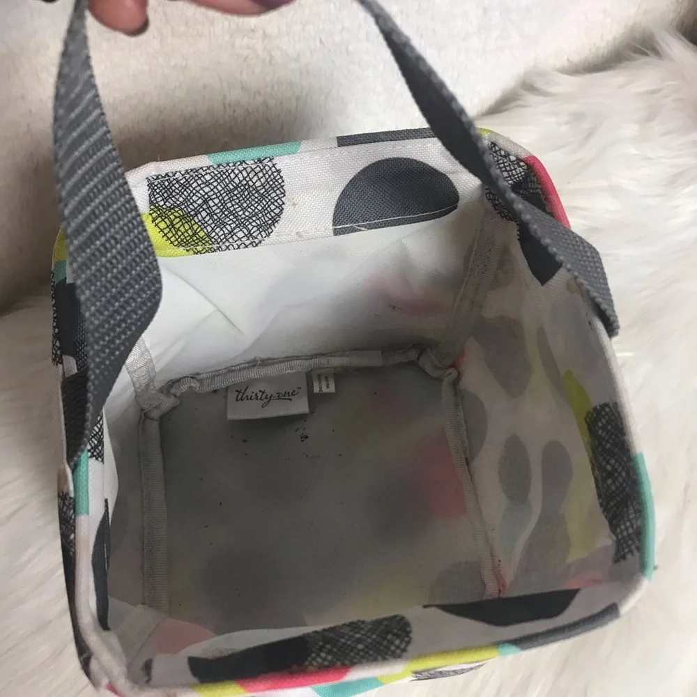 thirty-one Polka Dot Insulated Baby Bag - Aqua, Lime, Coral, Gray, Black